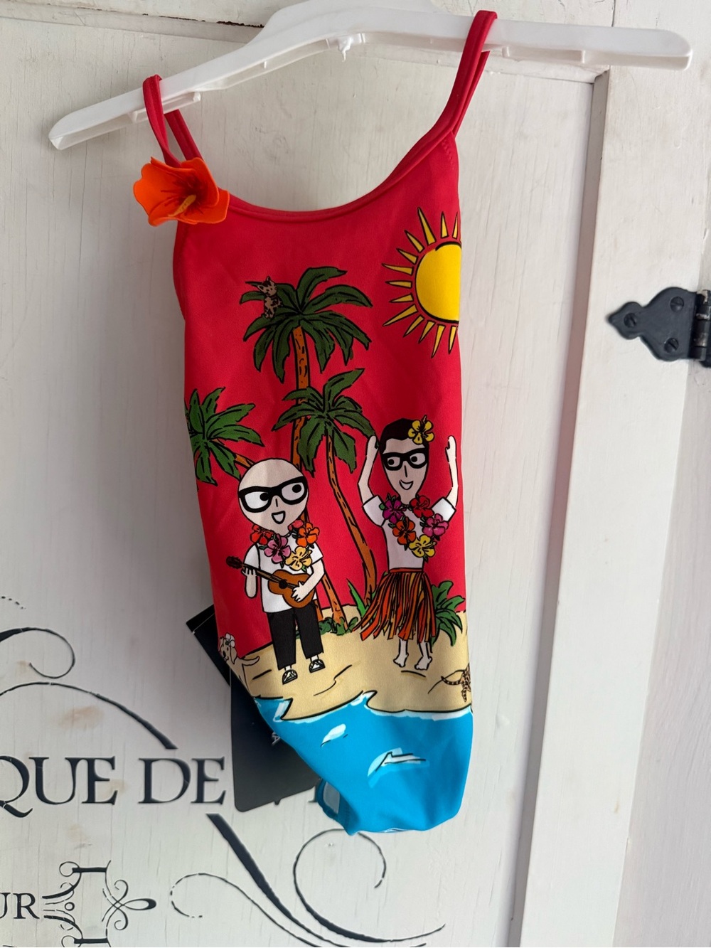 NWT Guaranteed Authentic Dolce & Gabbana “Hawaii” themed One-Piece Swimsuit - Picture 3 of 16